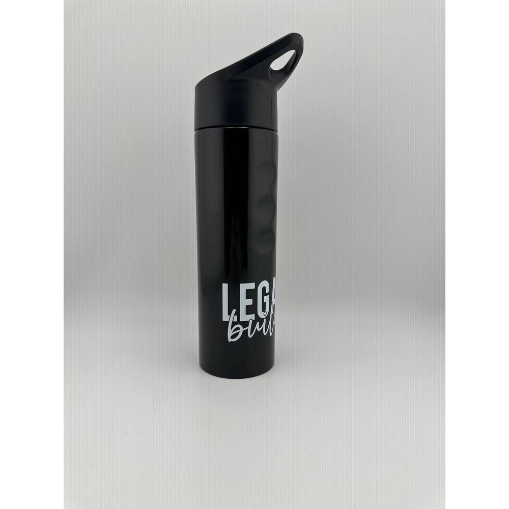 Legacy Builder Black Thermal Water Bottle Flip Straw Carry Loop - G02 (7)